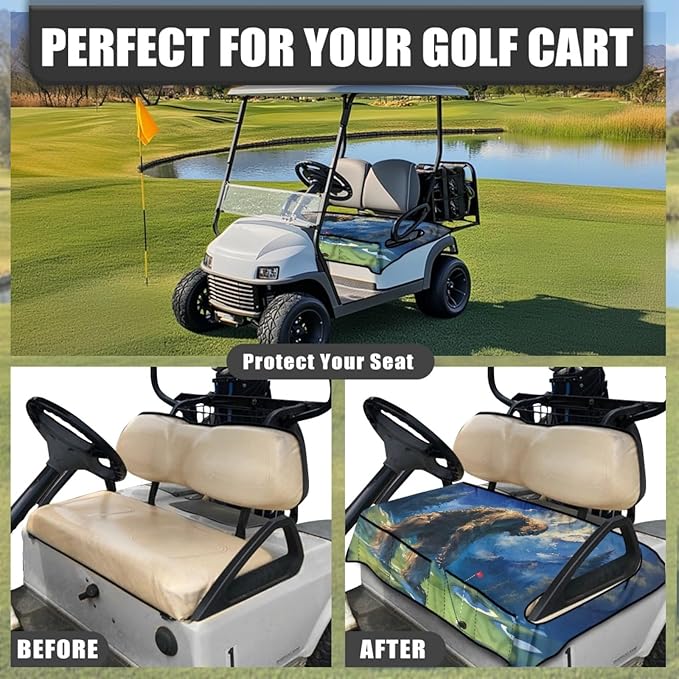 Golf Cart Seat Covers Universal Golf Cart Seat Cover Blanket Cushion Cover Sports Golf Cart Accessories