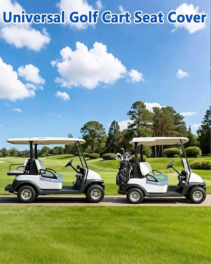 Comfortable Golf Cart Seat Covers, Soft Golf Cart Towel, Golf Cart Accessories, Club Car and Other 2-Seat Golf Carts