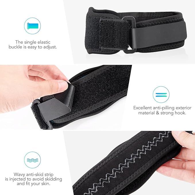 AGPTEK Elbow Brace for Tendonitis and Tennis Elbow 2 Pack, Tennis Golfers Elbow Support Arm Band Pain Relief Elbow Wrap Weightlifting Elbow Strap with Compression Pad for Men & Women