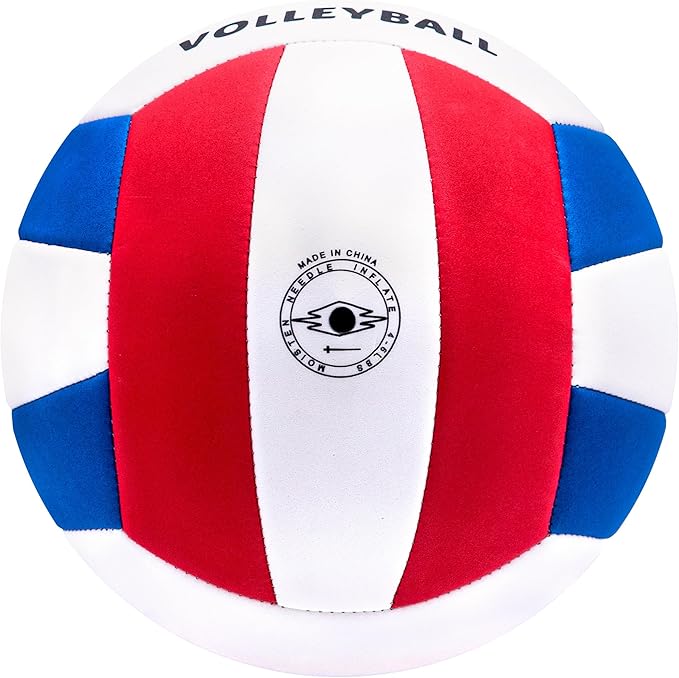 Light Soft Beginner Volleyball - Lightweight Soft Foam Composite Cover Training Ball, Official Size 5 - Gentle on Arms, Safe for Indoor Play, Youth Practice, or Recreational Games