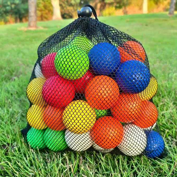 Foam Golf Practice Balls 16 or 54 Pack Soft Limited Flight Golf Balls, Perfect for Indoor and Backyard Swing Practice!…