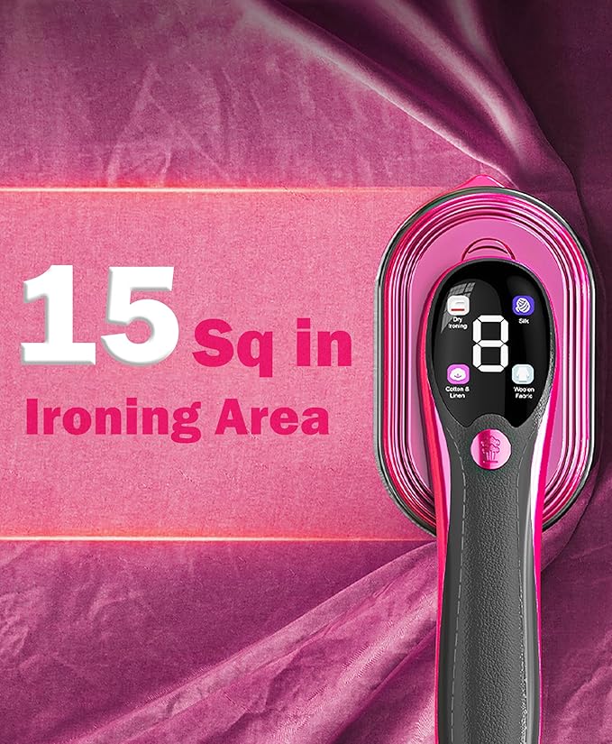 Travel Steamer for Clothes,12s Heat up,Multi-level Adjustment,2-in-1 Handheld Portable Small Garment Steamer Iron,Ceramic Rapid-Heating Panel,Travel & Home,110-120V