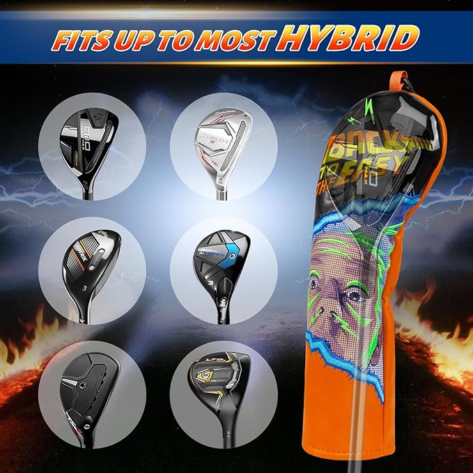 Golf Club Head Cover Golf Head Cover Driver Headcover Fairway Wood Headcover Hybrid Club Head Cover Back to The Easy