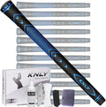 KNLY Golf Grips Set of 13 - High Traction and High Feedback Rubber Golf Club Grips with Anti-Slip and All Weather Performance，13 Grips with 15 Tapes and 13 Grips with All Repair Kits for Choice.