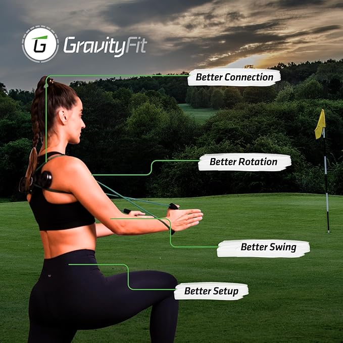 Golf Swing Performance Trainer Aid | Golf Swing Trainer Trusted by PGA Coaches | Backed by 30 Years Research | Elevate Your Golf Training | Enhance Strength, Stability, Rotation & Posture