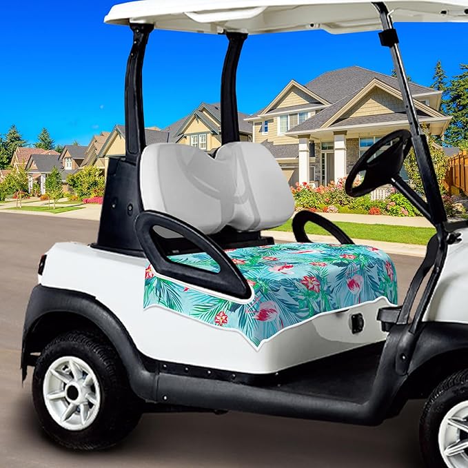 Golf Cart Seat Covers, Golf Cart Seat Towel Blanket, Suitable Yamaha, EZGO, Club Cars, Icon and More 2-Seats Cart, 100% Microfiber, Essential Golf Cart Accessories, 51'' x 31''