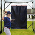 Gagalileo Batting Cage Backstop: Heavy-Duty Padding Vinyl Target with Strike Zone for Baseball & Softball Net Protector for Backyard & Training Facility