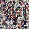 Pride Golf Tee Performance Plastic Golf Tees - Stars and Stripes - 2-3/4" 100 Count - Designed for Less Friction and Longer Drives - Made in the USA