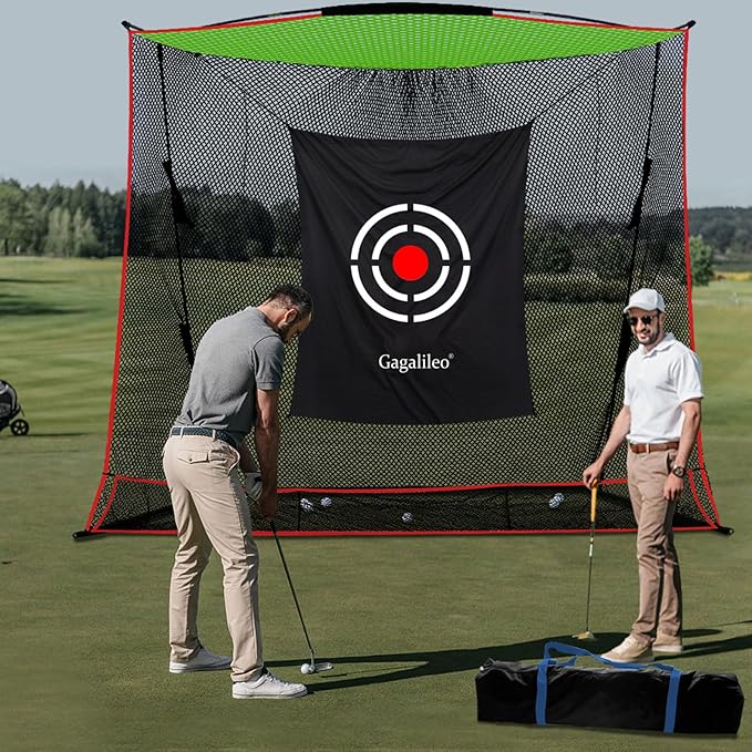 Gagalileo Golf Target Cloth: Protective Net Portable Easy Setup with Ropes Indoor Outdoor Practice All Golfers Training Accuracy for Backyard Garage