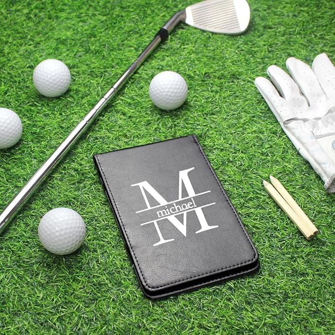 Personalized Golf Scorecard Holder – Custom Golf Score Card Cover with Pen Loop, Durable Lightweight Golf Accessory, Perfect Golf Gift for Men, Youth & Coaches