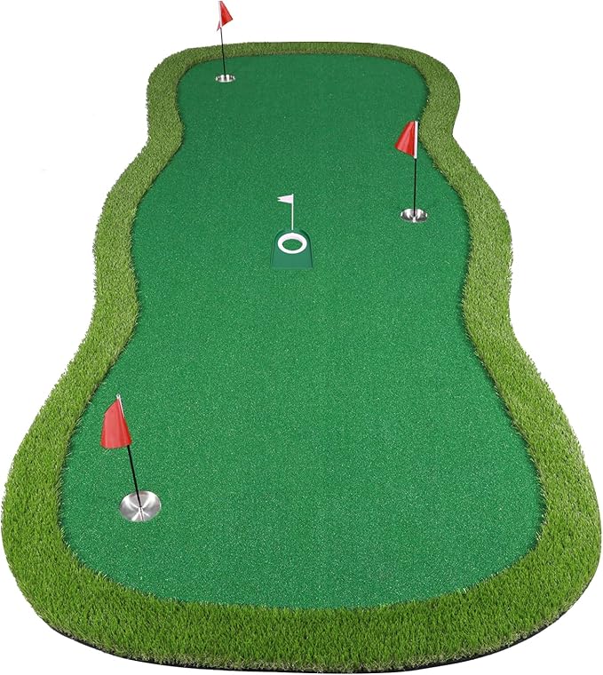 Golf Putting Green, Practice Putting Green Mat, Large Professional Golfing Training Mat for Indoor Outdoor…