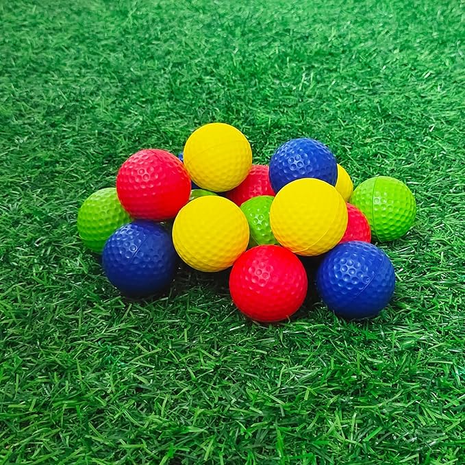 Foam Golf Practice Balls 16 or 54 Pack Soft Limited Flight Golf Balls, Perfect for Indoor and Backyard Swing Practice!…
