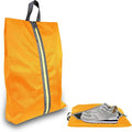 Golf Smell Proof Shoe Bag Lightweight Waterproof Zippered Sport Shoe Carrier Bags Golf Soccer Shoe Storage Organizer for Gym Sports Travel Work Golf Aceesories (Orange, US size 14)