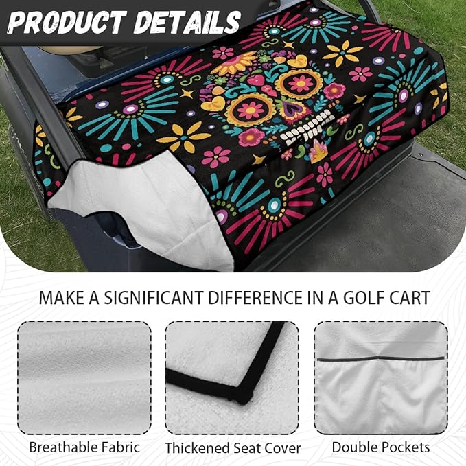 Golf Cart Seat Covers Universal Golf Cart Seat Cover Blanket Cushion Cover Sports Golf Cart Accessories