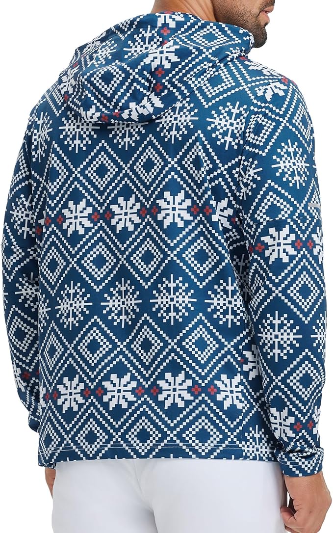 Hoodies for Men Golf Fleece Hooded Sweatshirts Dry Fit Athletic Lightweight Casual Midlayer Mens Hoodies Pullover