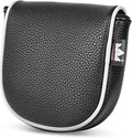 Craftsman Golf Leather Black Mallet Putter Headcover Head Cover Protector Case for LAB DF3 Center Shaft Putters Magnetic Closure