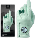 CLAPLEY Women’s Golf Glove – Premium Cabretta Leather with Magnetic Ball Marker, Breathable Design, Good Elasticity, Precious Gift for Golfers, Super Soft Feel, Left and Right Hand, Secure Fit