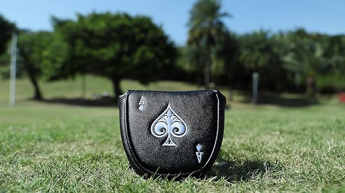 Barudan Golf Putter Cover Headcover Mallet Putter Head Cover Magnetic Club Protective Case fits for Odyssey 2ball, Odyssey Stroke Lab Gift for Men Golfer