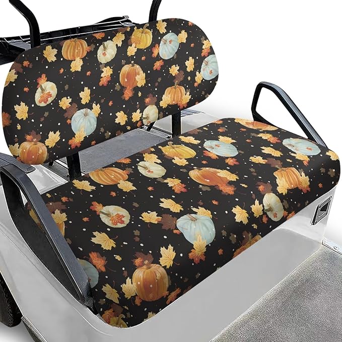 Fashion Print Golf Cart Seat Covers 2 Passenger Golf Cart Backrest Cover Golf Cart Seat Towel Gift for Friends