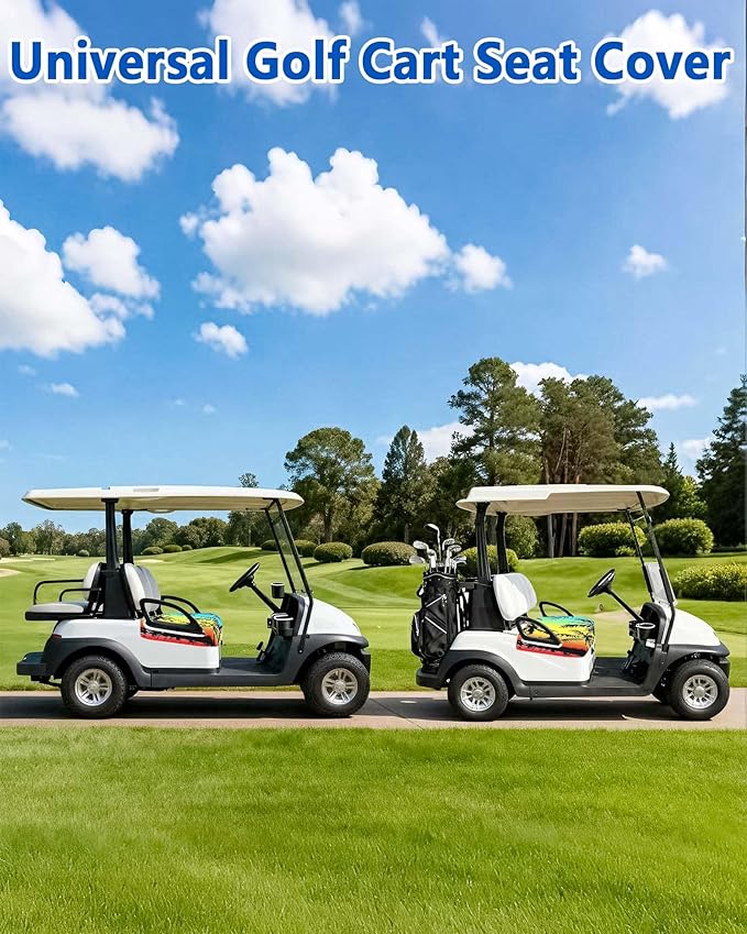 Comfortable Golf Cart Seat Covers, Soft Golf Cart Towel, Golf Cart Accessories, Club Car and Other 2-Seat Golf Carts