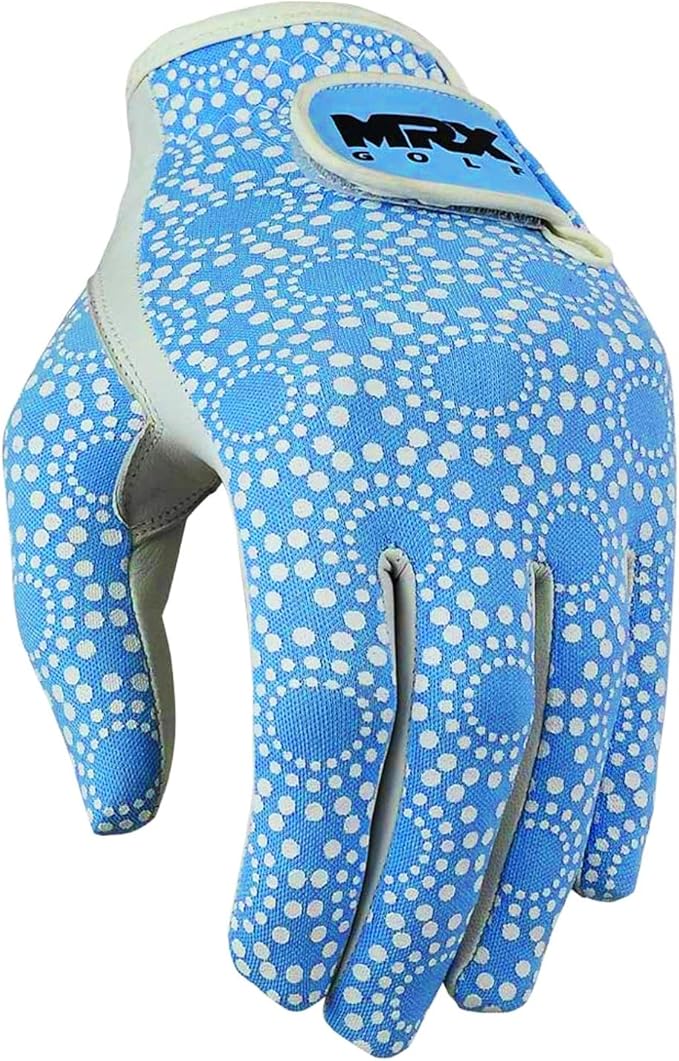 MRX Women Golf Glove Left Handed Golf Gloves Sweat Resistant Soft Cabretta Leather Regular Fit Women Golfer Glove