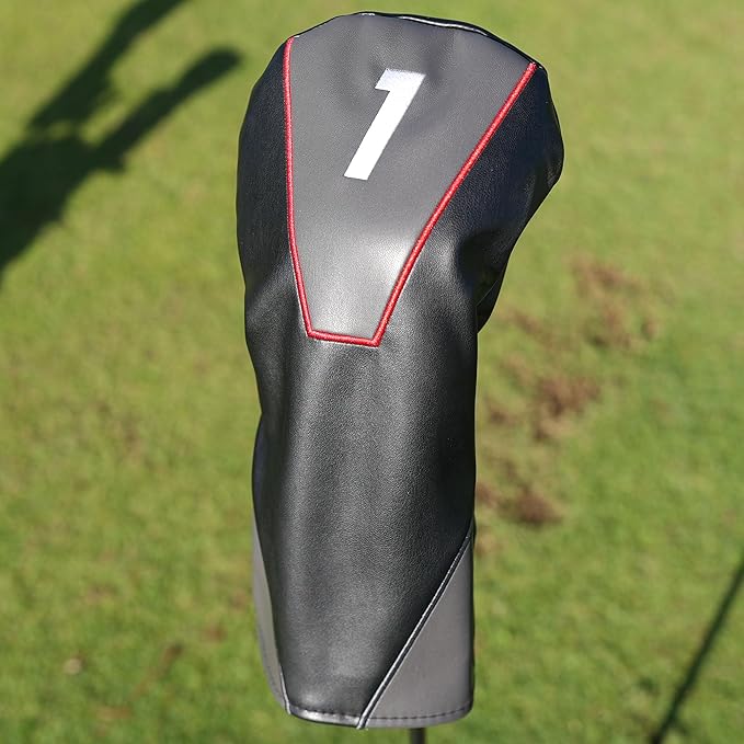 Single Headcover, Easy Slip-On Easy-Off Golf Club Headcover, Fleece Lined Interior, Water Resistant and Durable Shell, Individual Retail Sport Pack