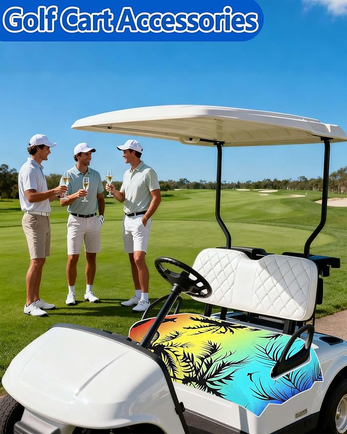 Comfortable Golf Cart Seat Covers, Soft Golf Cart Towel, Golf Cart Accessories, Club Car and Other 2-Seat Golf Carts