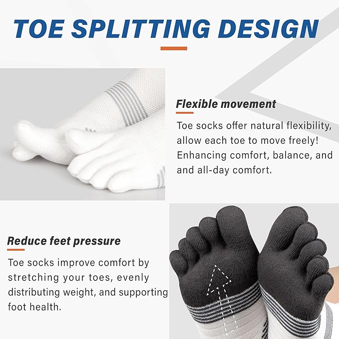Hylaea No Show Running Athletic Anti-Blister Wicking Coolmax Socks, Seamless Anti-odor