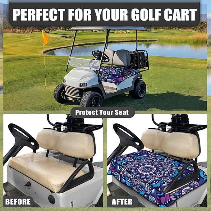 Golf Cart Seat Covers Universal Golf Cart Seat Cover Blanket Cushion Cover Sports Golf Cart Accessories