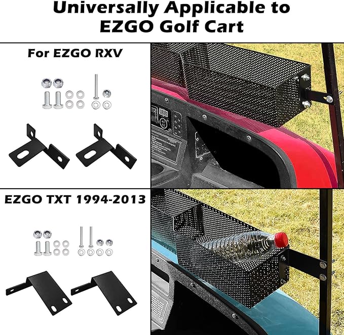MOSNAI Golf Cart Front Inner Basket Dash Storage/Tray Organizer, Golf Cart Inner Storage Utility and Durable Basket