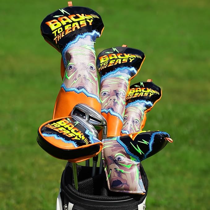 Golf Club Head Cover Golf Head Cover Driver Headcover Fairway Wood Headcover Hybrid Club Head Cover Back to The Easy