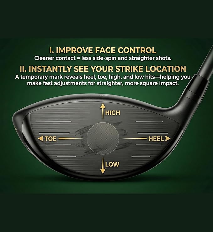 PBJay Slicestick Golf Club Balm Anti Slice and Anti Hook Formula Reduces Side Spin for Straighter Drives and Better Accuracy Clean Easy Application for Drivers Woods and Hybrids