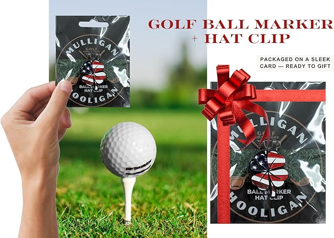 Funny Golf Ball Marker + Premium Magnetic Hat Clip | Unique Gift for Men & Women Golfers | Hilarious Golf Accessory for Any Golfer | NEW Designs!