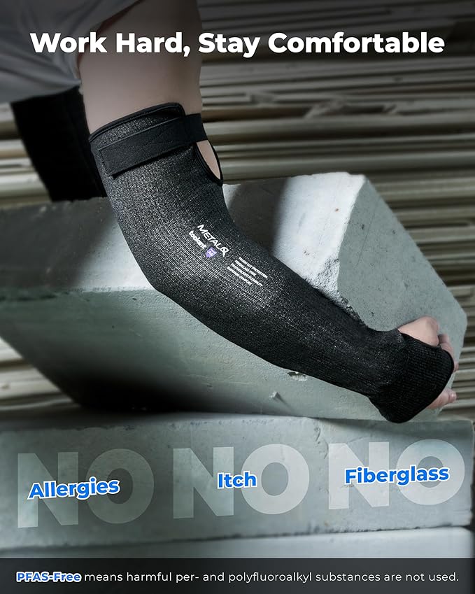 Ultra-Comfort Cut Resistant Sleeves for Thin Skin and Bruising, Cooling Protective Arm Sleeves for Gardening, Farming, Yard