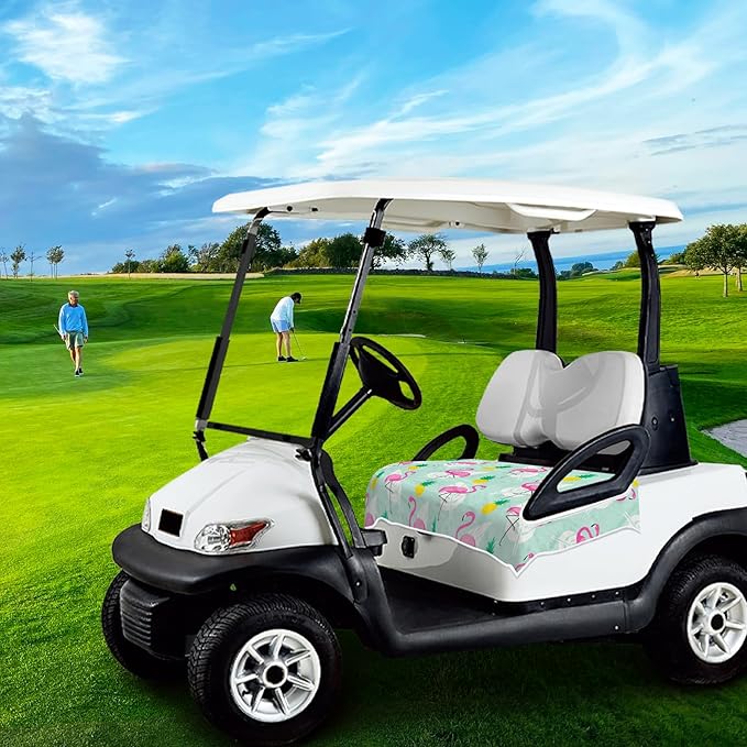 Golf Cart Seat Covers, Golf Cart Seat Towel Blanket, Suitable Yamaha, EZGO, Club Cars, Icon and More 2-Seats Cart, 100% Microfiber, Essential Golf Cart Accessories, 51'' x 31''