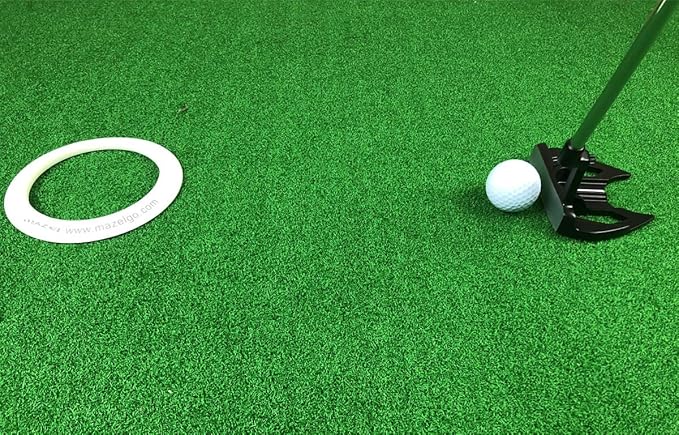 MAZEL Golf Putting Cup/Ring for Training Aid Indoor & Outdoor - All-Direction Practice Hole Putting Accuracy Trainer