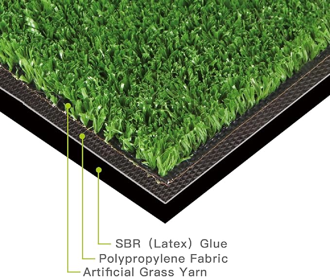 Artificial Grass Turf, 1ft x 27ft (27 ft²) Indoor Outdoor Fake Astroturf Rug Carpet Mat for Balcony Decor Backyard Patio Backdrop Fence Wall Decorations Dogs