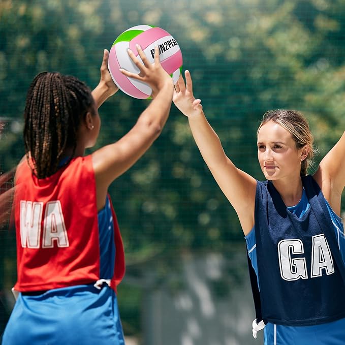 Soft Touch Volleyball Ball Gifts for Teen Girls Kids Youth Team Beginners Durable Volleyballs for Outdoor Indoor Beach Pool Water Play Official Size 5 Training Practice Volley Ball
