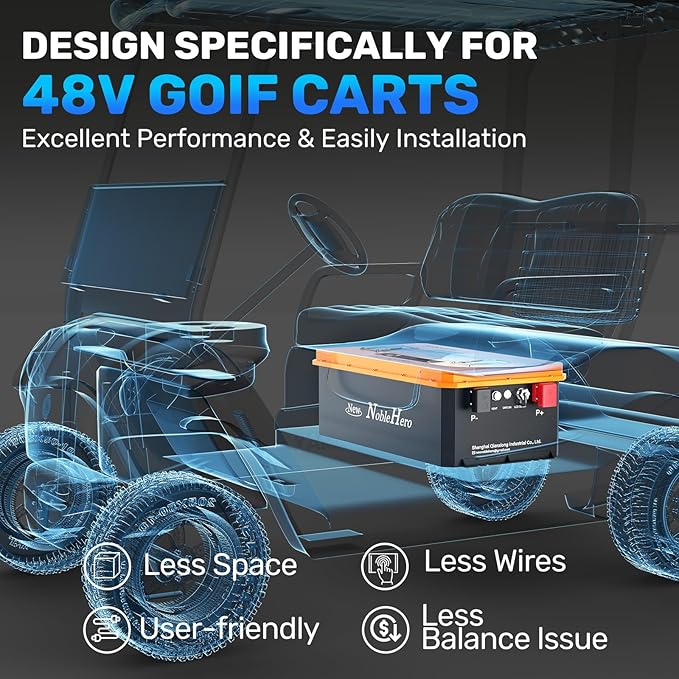 48V 105Ah Stackable LiFePO4 Deep Cycle Rechargeable Battery 6000+ Life Cycles & 10-Year Lifetime Built-in BMS & LED Monitor RV, Solar, Marine, Overland, Off-Grid