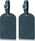 Ringsun Leather Luggage Tag for Suitcases ID Tags Bag Tags for Luggage (2 Pack)
