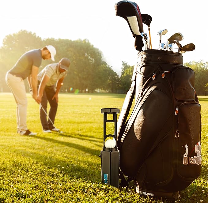 Premium Golf Ball Washer - Portable Cleaner for Golf Bag or Cart - Best Golf Accessories Gifts for Men & Women