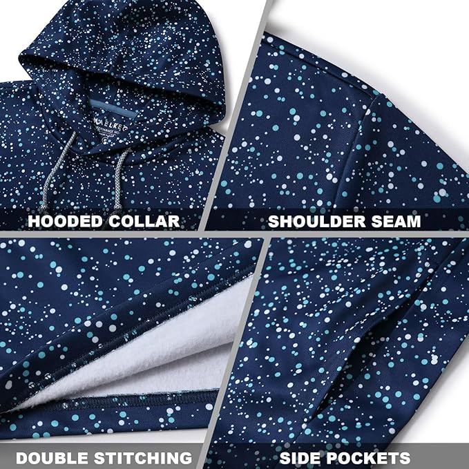 Hoodies for Men Golf Fleece Hooded Sweatshirts Dry Fit Athletic Lightweight Casual Midlayer Mens Hoodies Pullover