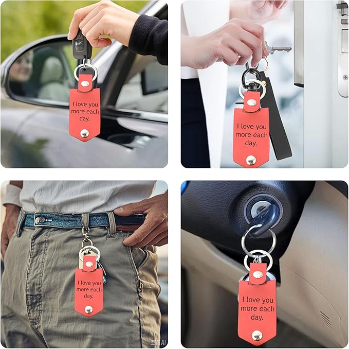 Custom Keychains with Picture Personalized Photo Logo Text Customized Key Chain for Boyfriend Dad Men Women Gifts