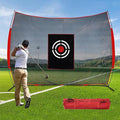 Golf Practice Net - Golf Hitting Net with Target Cloth - Portable Golfers Training Aids for Backyard Driving Practice Accuracy Indoor Outdoor Use