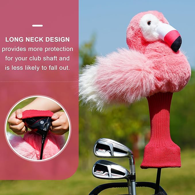 mytag Driver Head Cover, Ultra Premium Plush | Funny Driver Headcover, Tour Quality Golf Club Cover Long Sock Protect