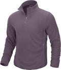 G Gradual Mens Quarter Zip Pullover Fleece with 2 Zipper Pockets Long Sleeve Golf Shirt Winter Athletic Sweater Lightweight
