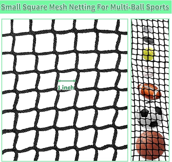 Golf Practice Net - Heavy Duty Nylon Netting, 10x10ft/10x15ft/10x20ft