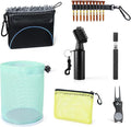 Golf Cleaning Kit Accessories,Golf Club Ball Cleaning Bag,Gift for Christmas,Club Ball Cleaning Bag,Club Brush with Water,Divot Repair Tool,Club Sharpener-Gifts for Men&Women