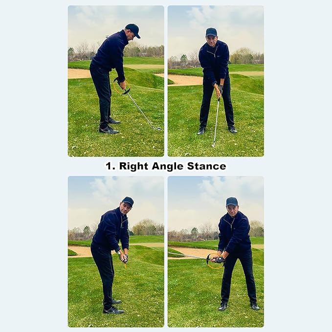 Golf Swing Trainer,Warm Up Tool,Golf Chipping Training Aid | for Indoor Outdoor Home Backyard Garage Driving Range Putting Green Course