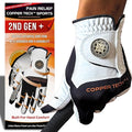 Copper Tech Golf Gloves Men Right Handed Golfer or Left Handed Golfer (2nd Gen) | Copper Compression Joint Support Golf Glove